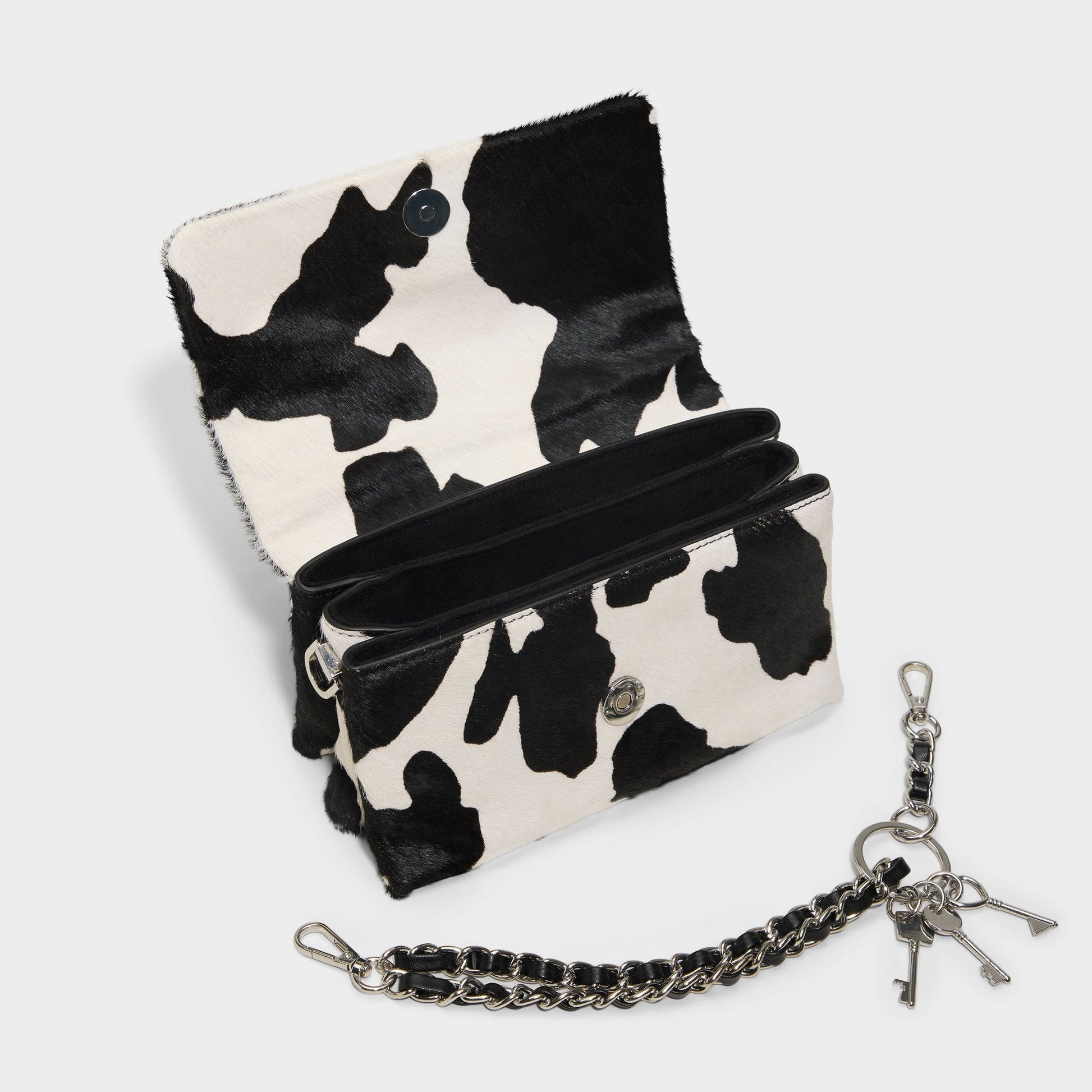 Jackiemini in Black White - Crossbody bag - Black/white