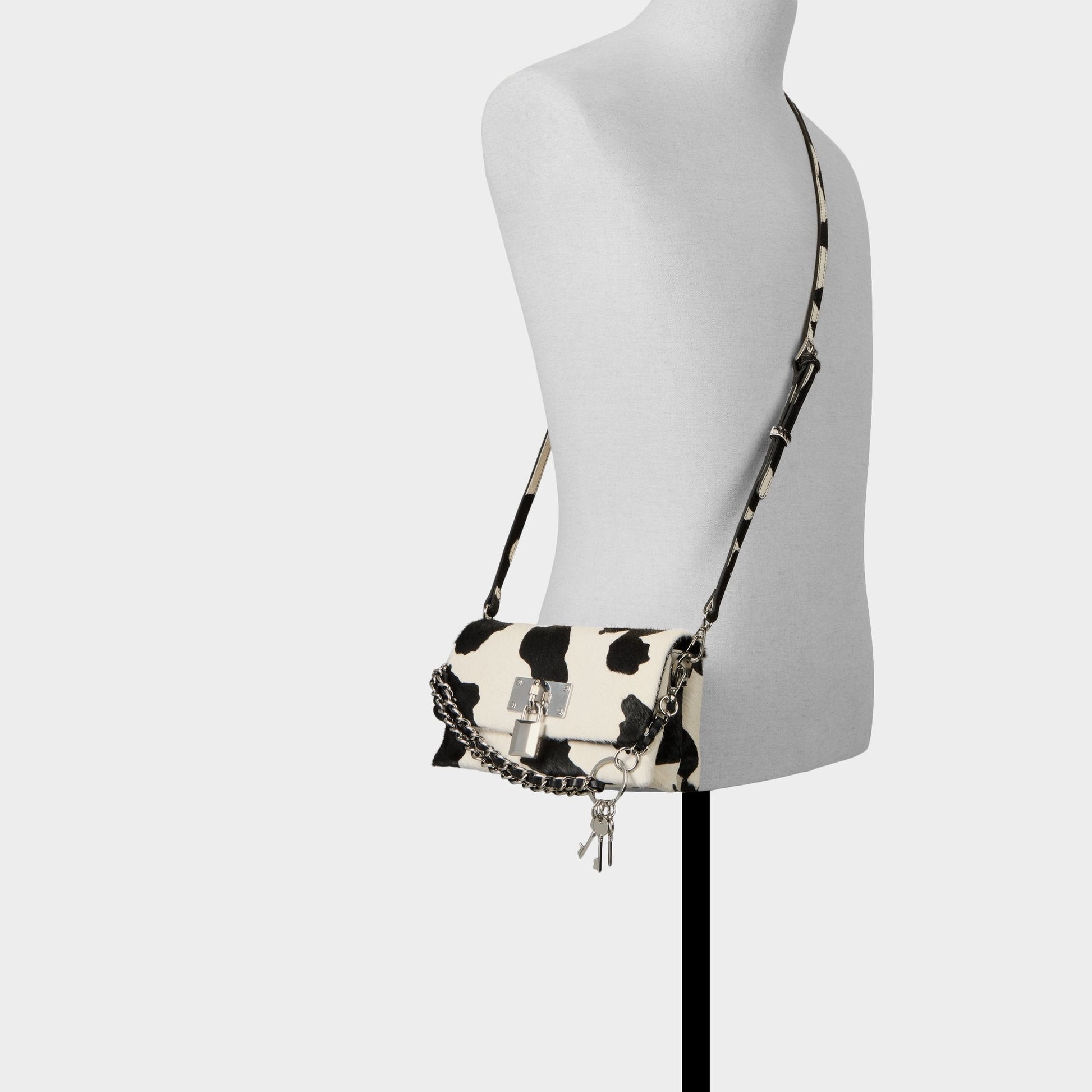 Jackiemini in Black White - Crossbody bag - Black/white