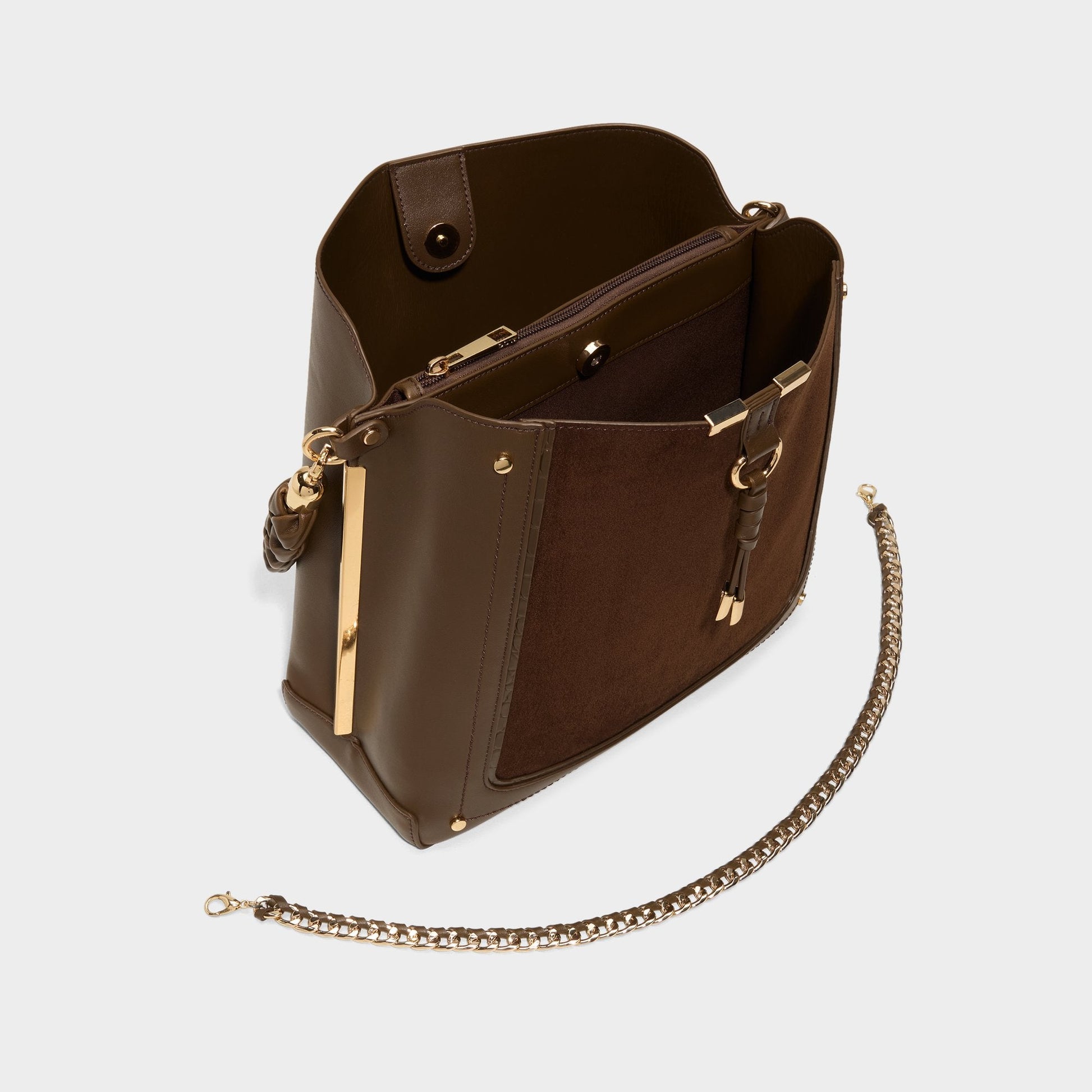 Nalaynaa in Brown - Bucket bag - Brown