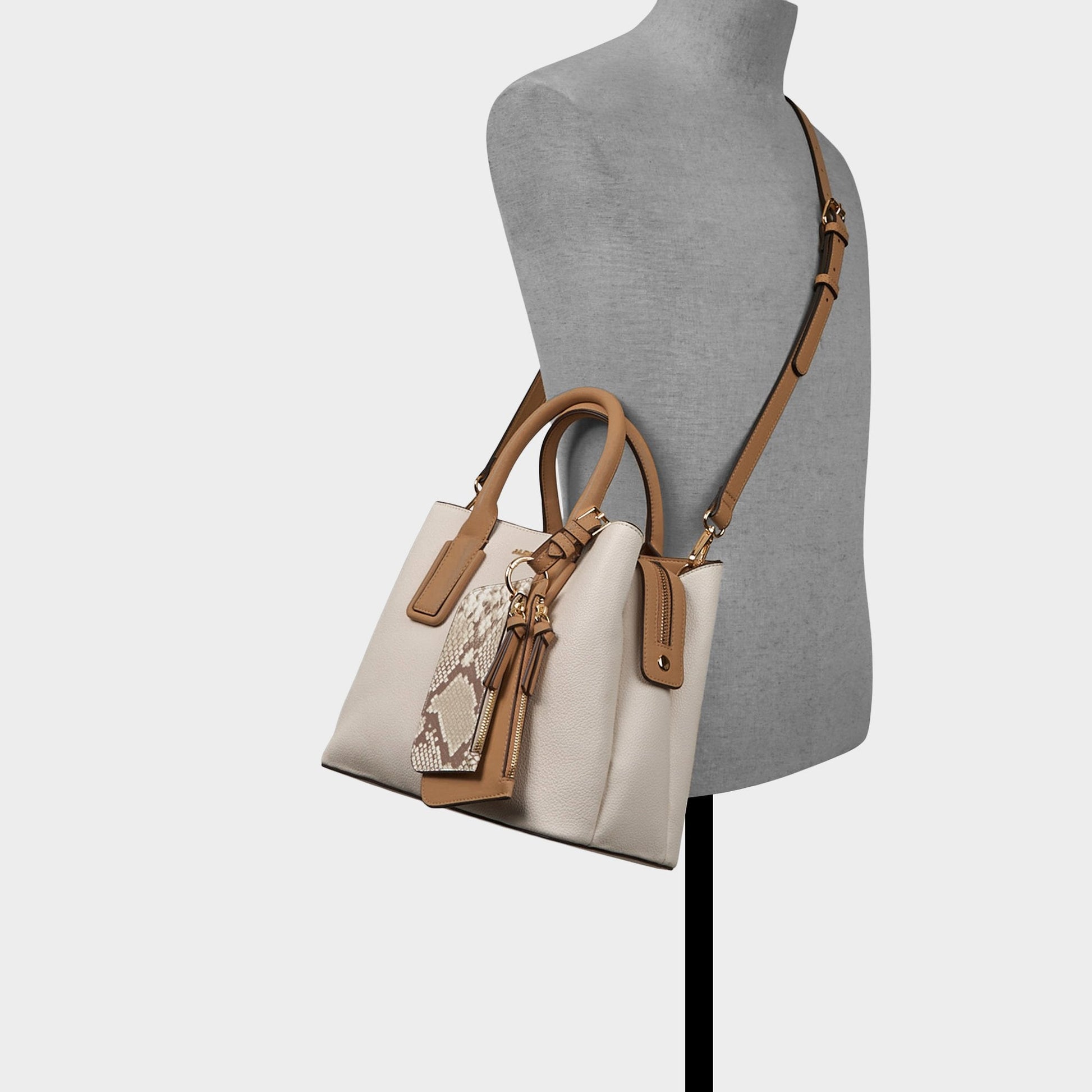 Jeynnaa in Bone - Satchel bag - Bone