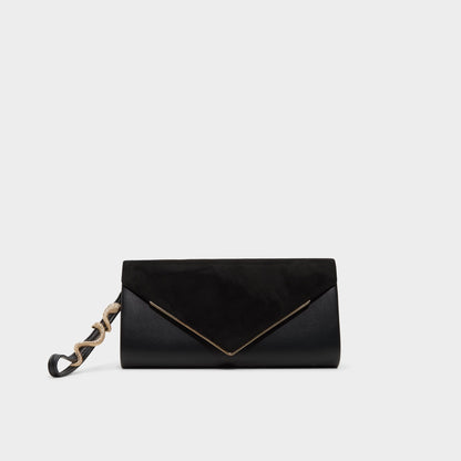 Serpantee in Black - Clutch - Black