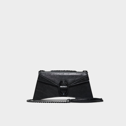 Forturaa in Black Black - Crossbody bag - Black/black