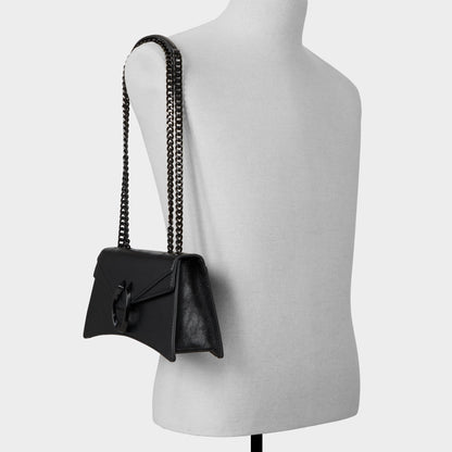 Forturaa in Black Black - Crossbody bag - Black/black