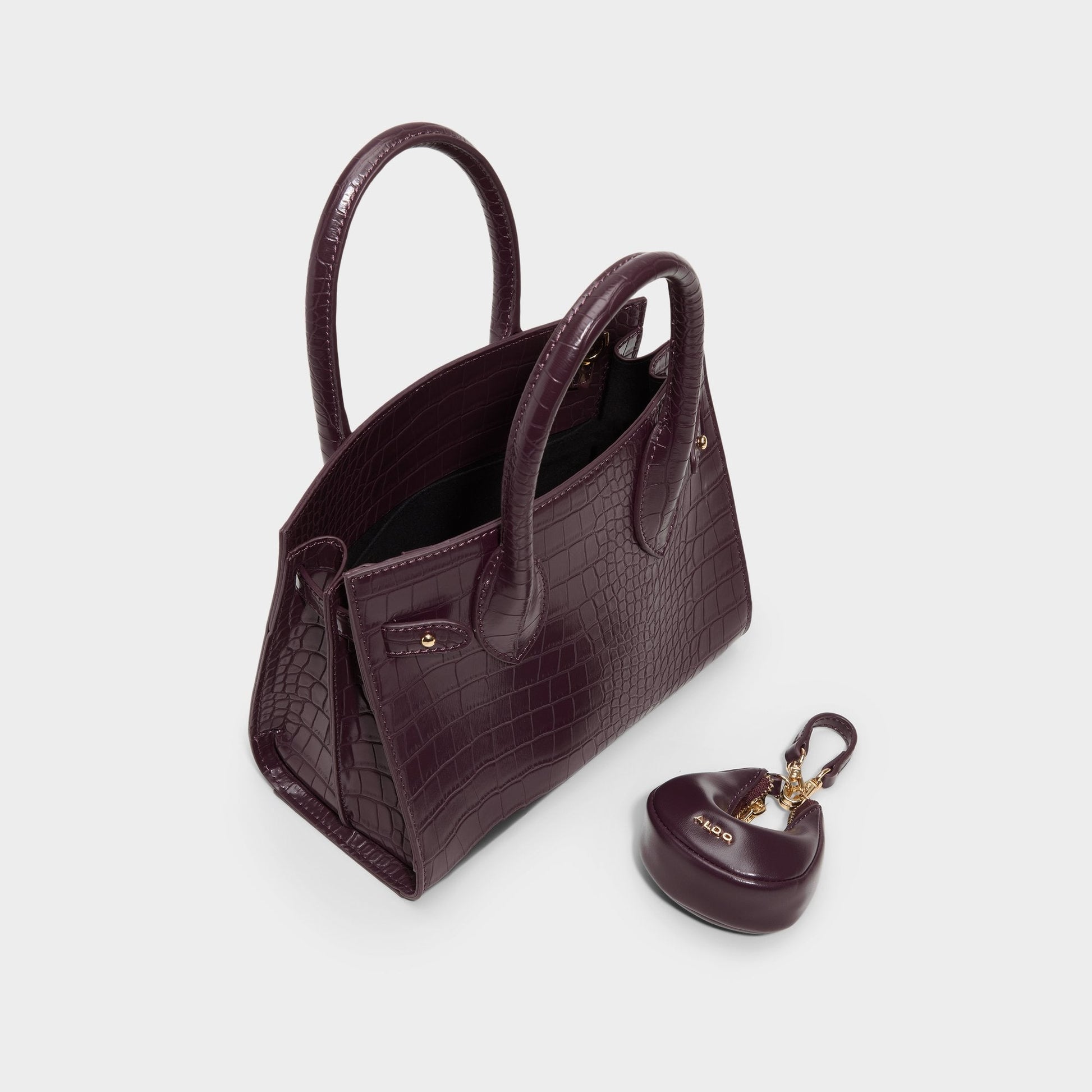 Auraliee in Dark Red - Satchel bag - Dark Red