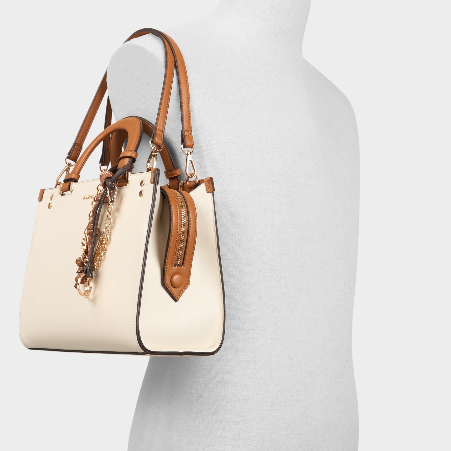 Almarisaa in Tan Combo - Satchel bag - Tan combo