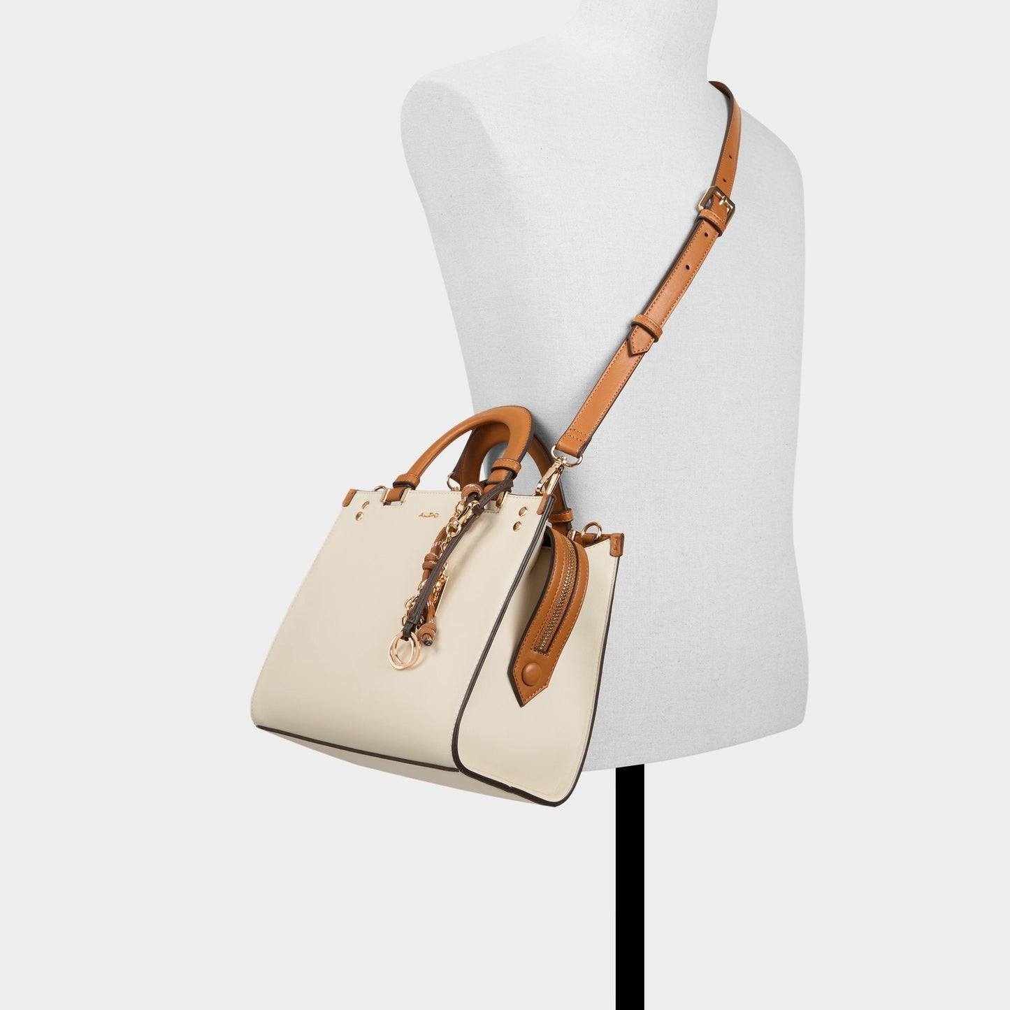 Almarisaa in Tan Combo - Satchel bag - Tan combo