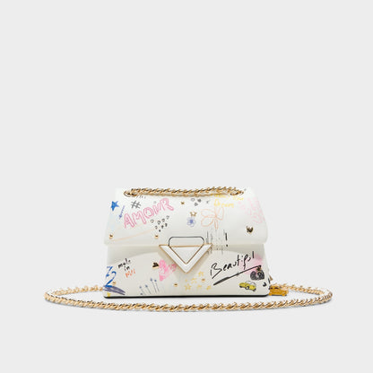 Doodlesoftpufff in White Combo - Crossbody bag - White combo