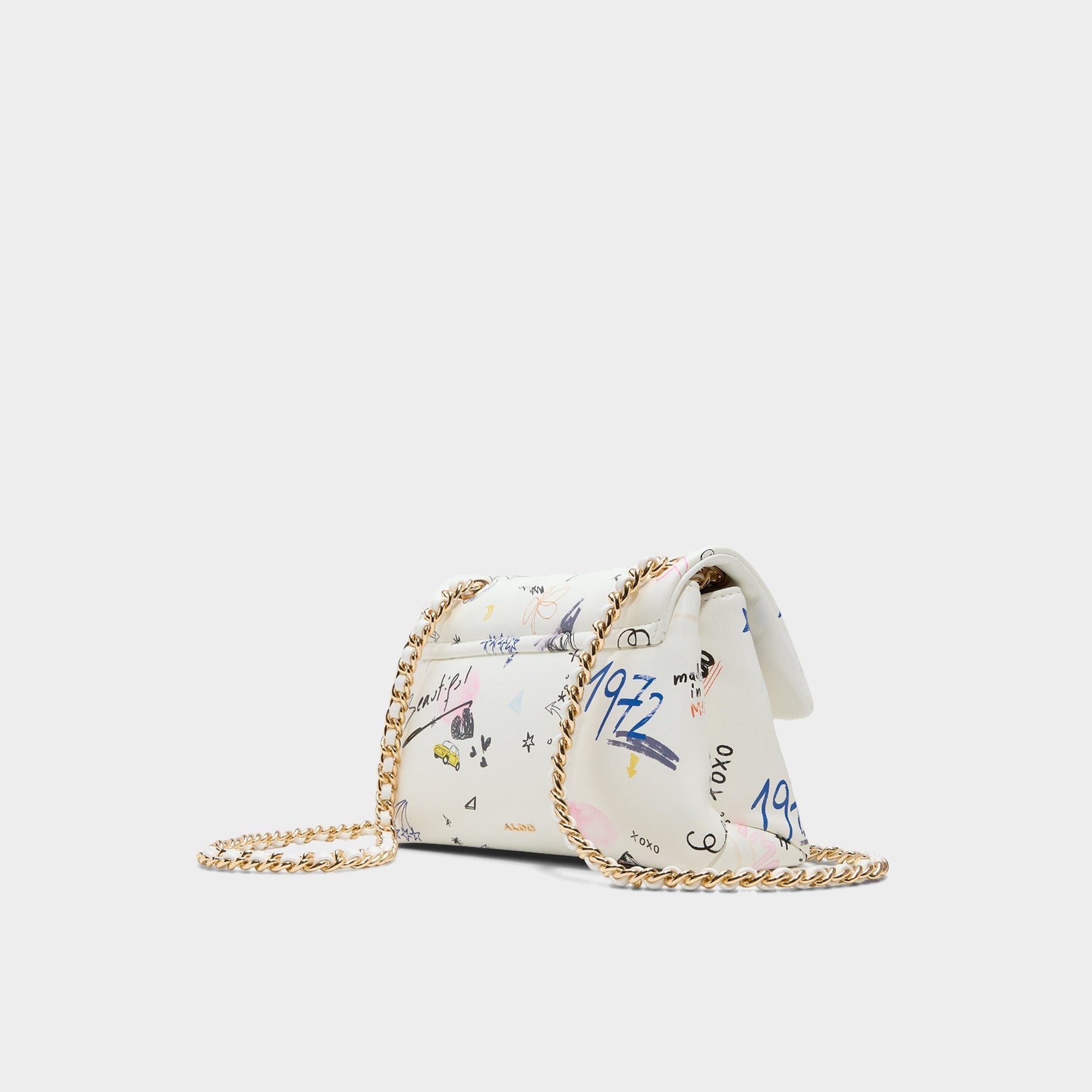 Doodlesoftpufff in White Combo - Crossbody bag - White combo