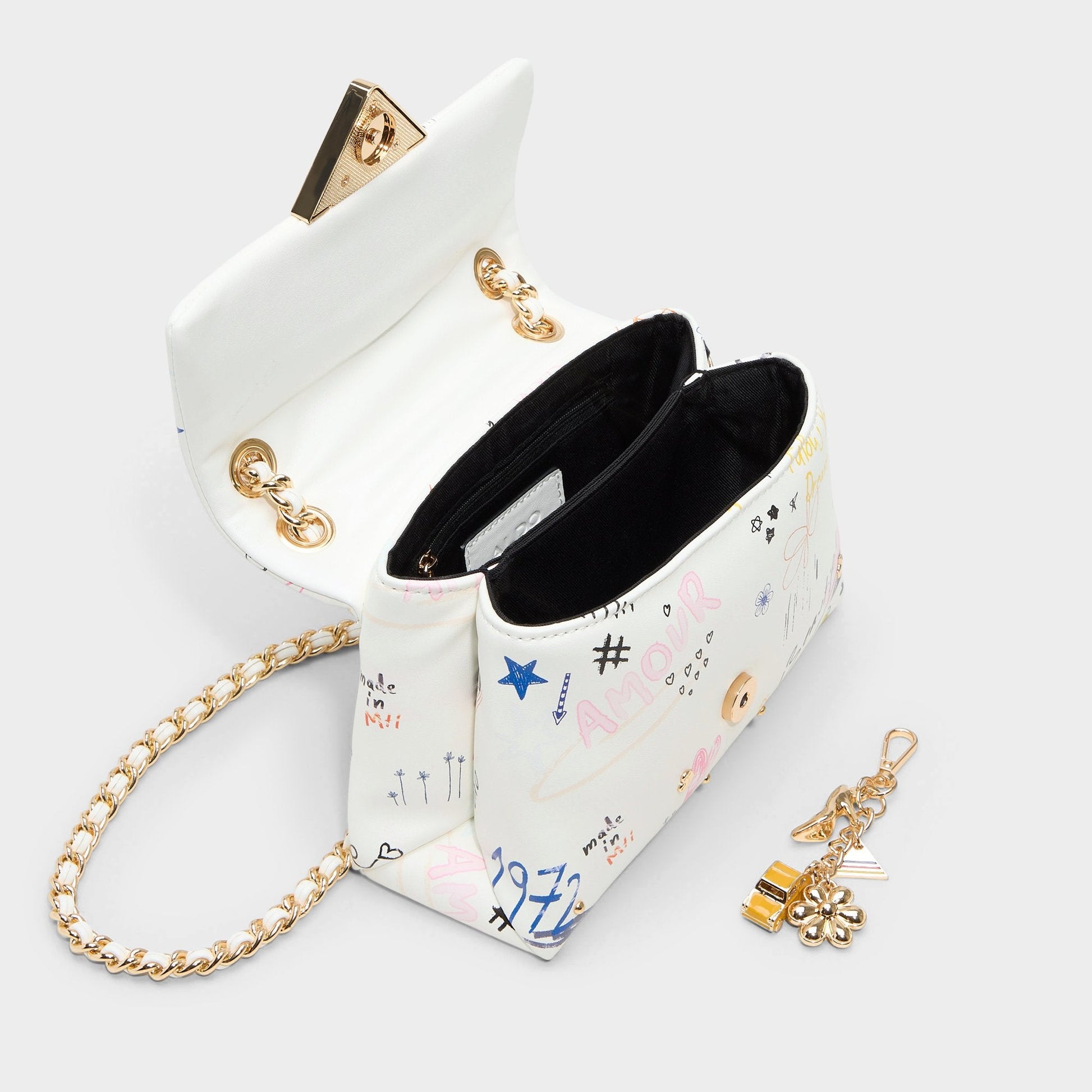 Doodlesoftpufff in White Combo - Crossbody bag - White combo