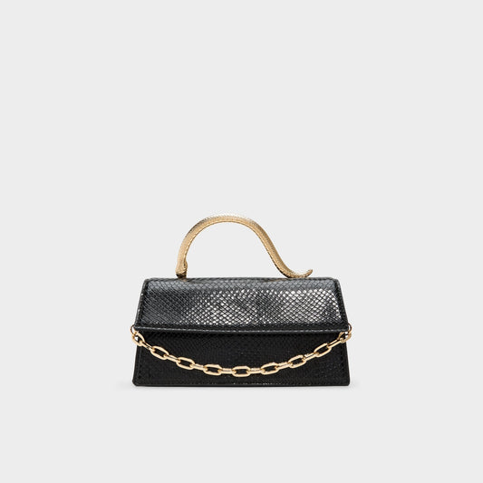Daphnei Black Women's Top Handle Bags - Top handle bag - Black