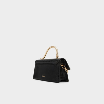Daphnei Black Women's Top Handle Bags - Top handle bag - Black