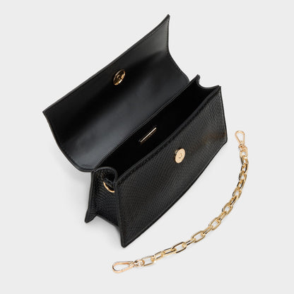 Daphnei Black Women's Top Handle Bags - Top handle bag - Black