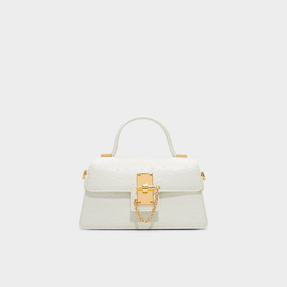 Callunaax White Women's Top Handle Bags - Top handle bag - White