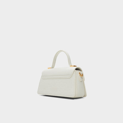 Callunaax White Women's Top Handle Bags - Top handle bag - White
