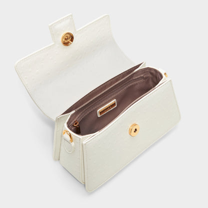 Callunaax White Women's Top Handle Bags - Top handle bag - White
