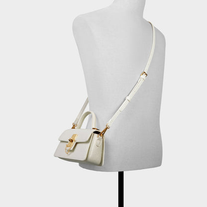 Callunaax White Women's Top Handle Bags - Top handle bag - White