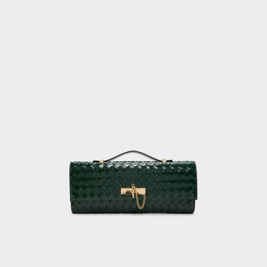 Rouxx in Dark Green - Clutch - Dark green