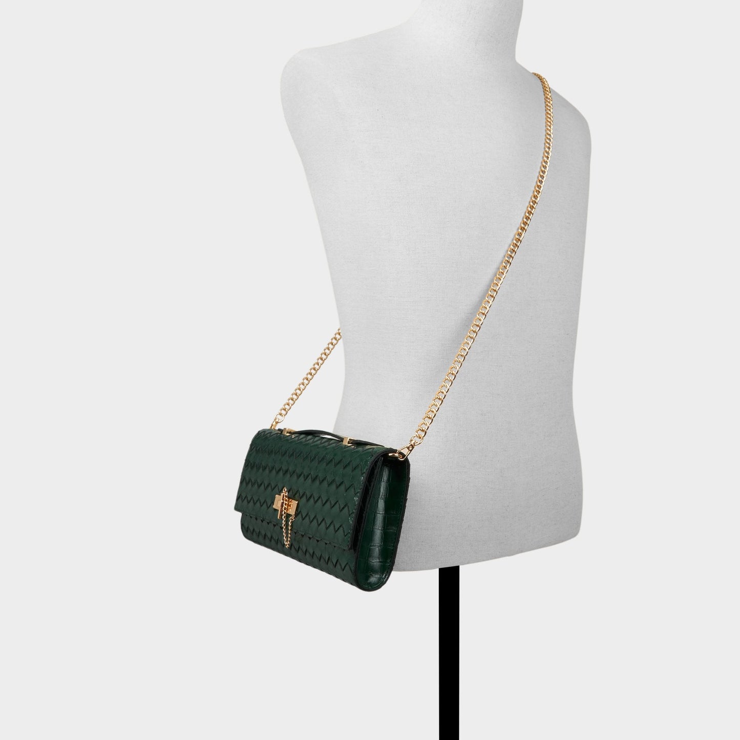 Rouxx in Dark Green - Clutch - Dark green