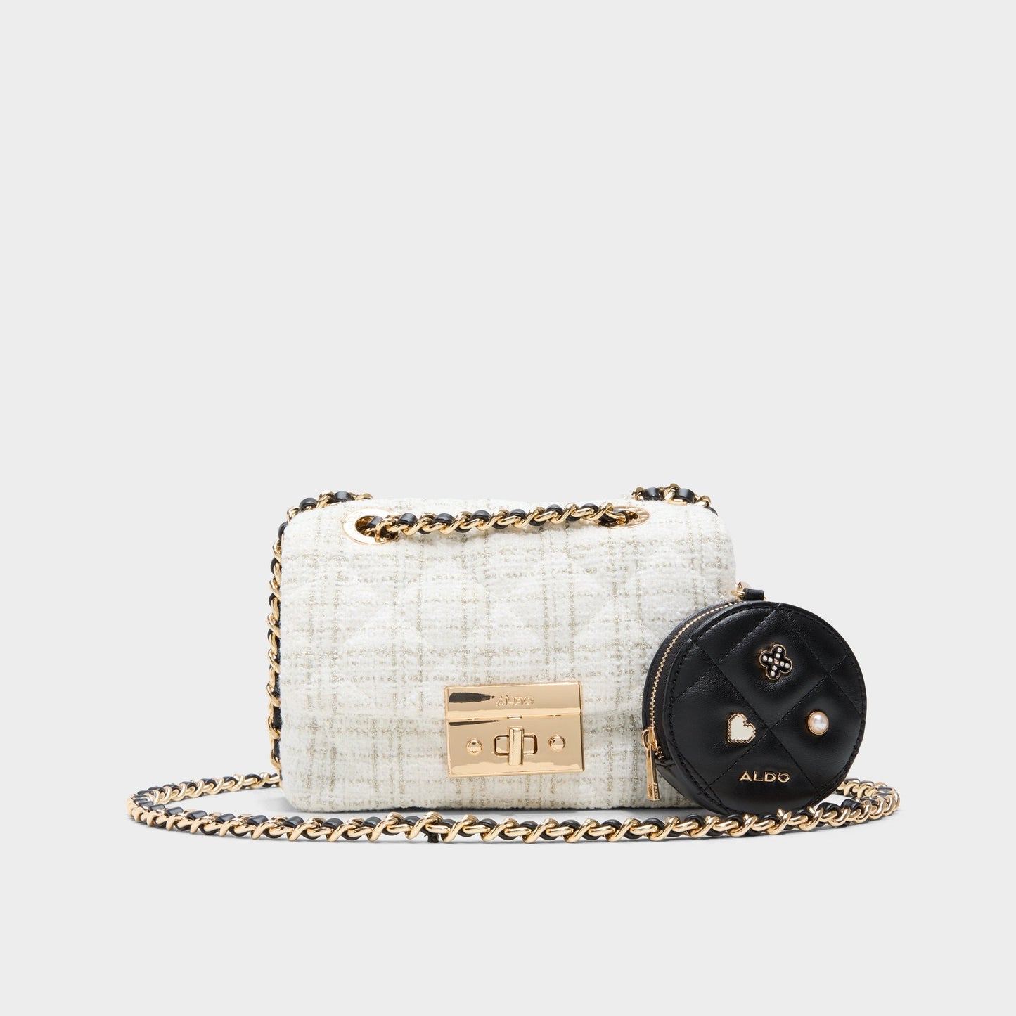 Letissee in Black White - Crossbody bag - Black/White