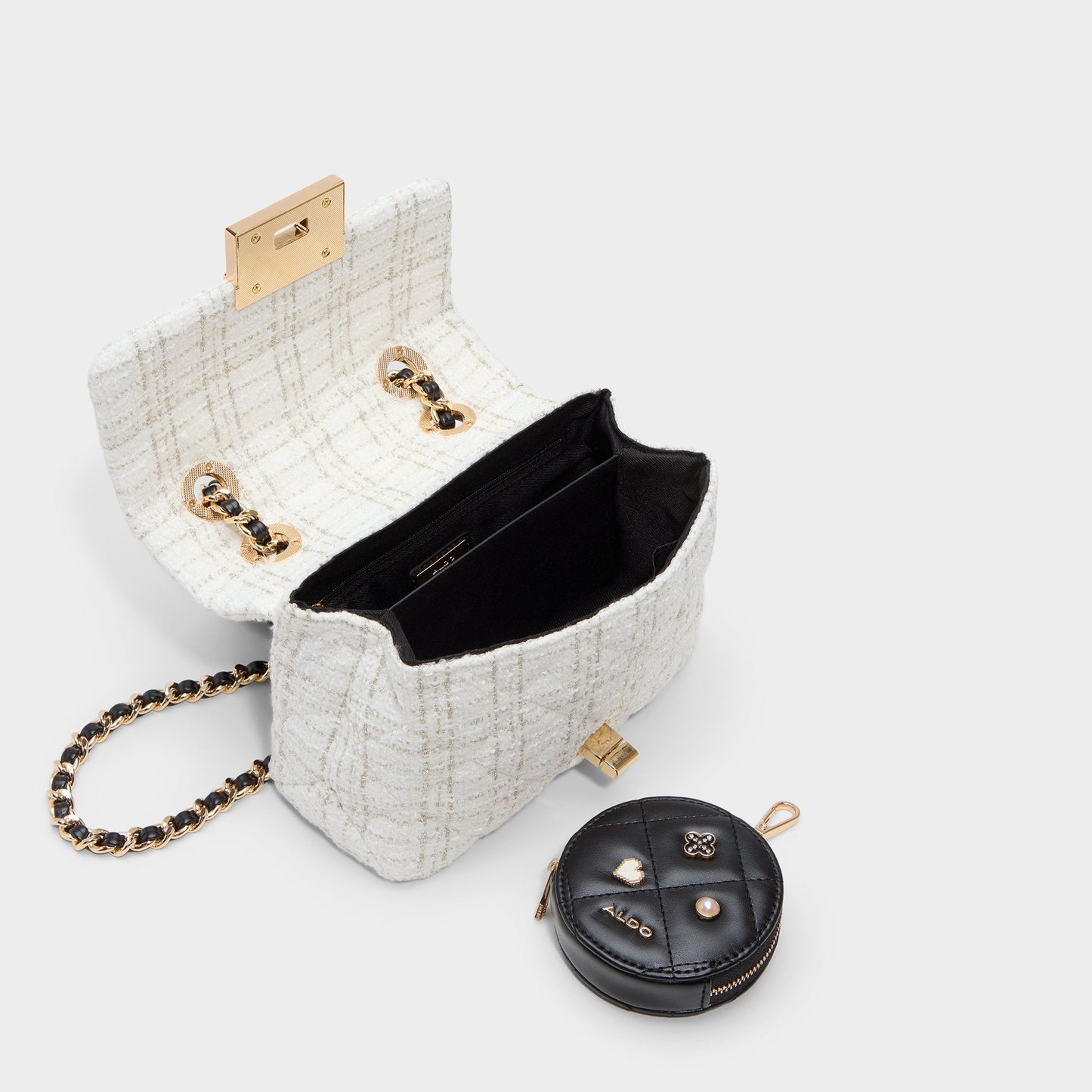 Letissee in Black White - Crossbody bag - Black/White