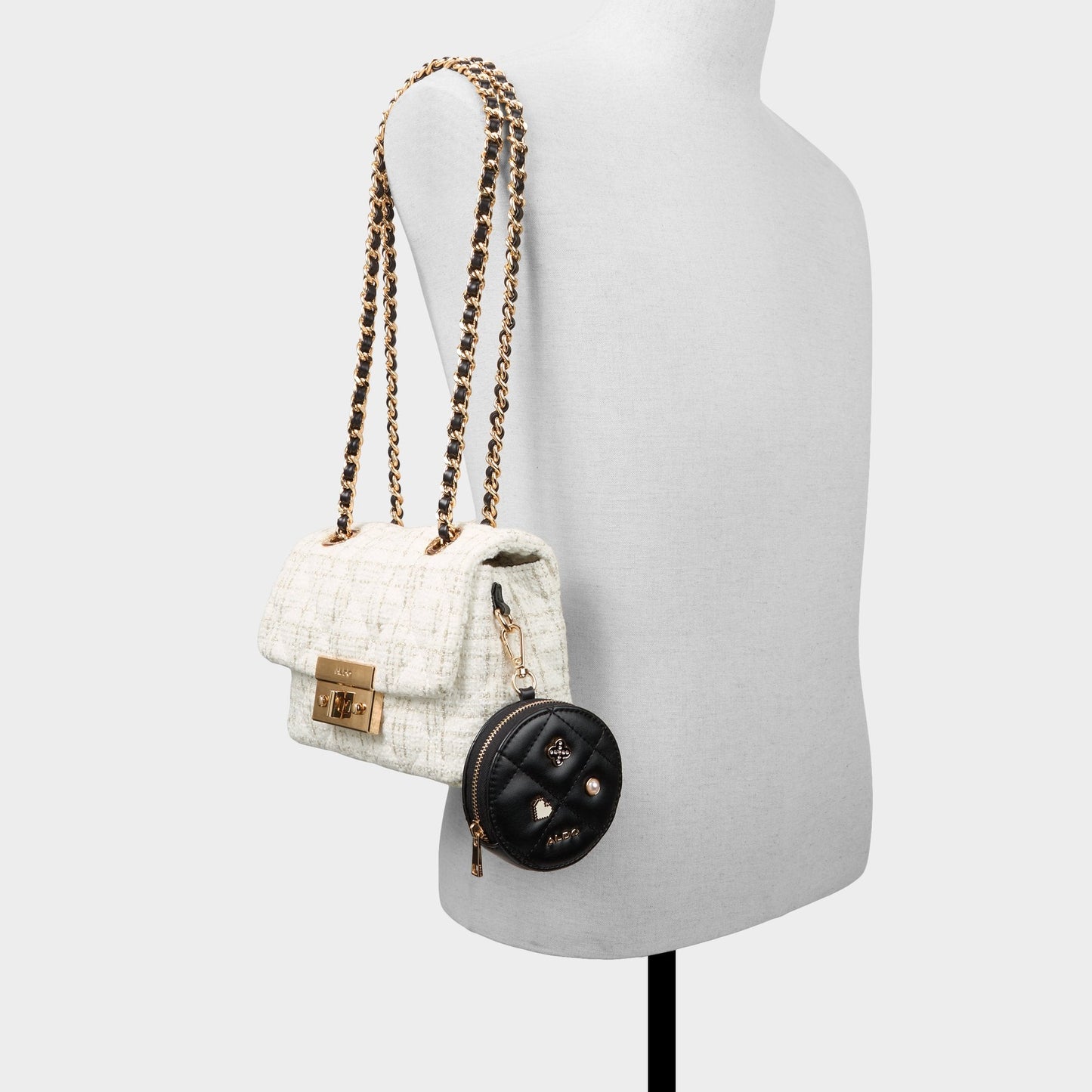 Letissee in Black White - Crossbody bag - Black/White