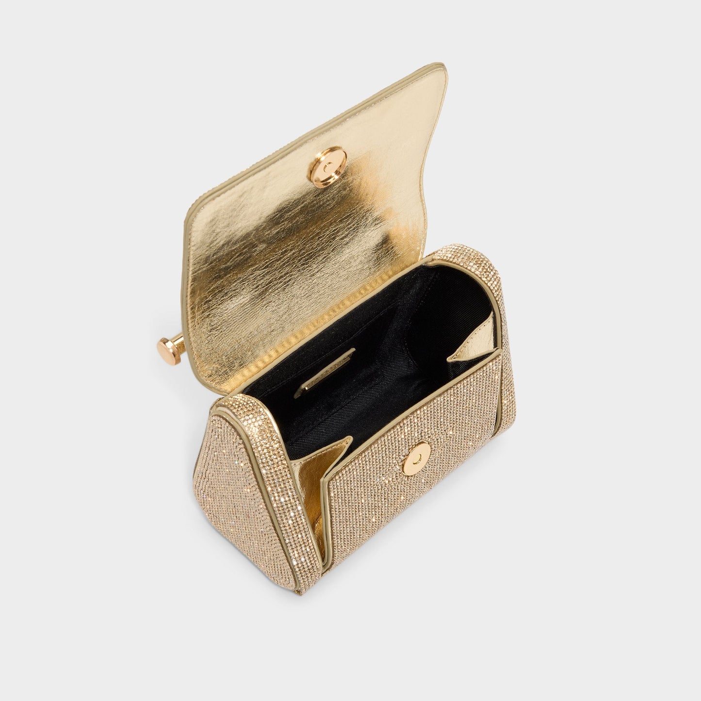 Blingchic Gold Women's Top Handle Bags - Top handle bag - Gold