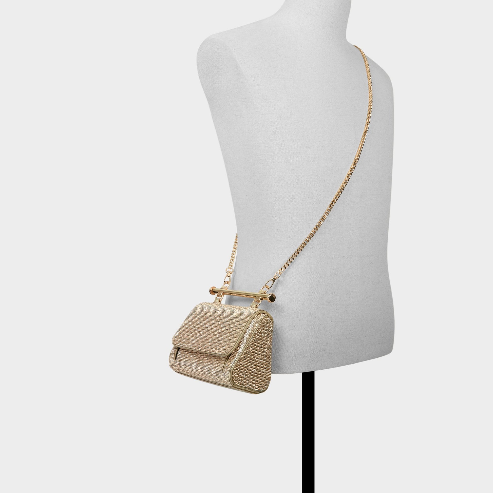 Blingchic Gold Women's Top Handle Bags - Top handle bag - Gold
