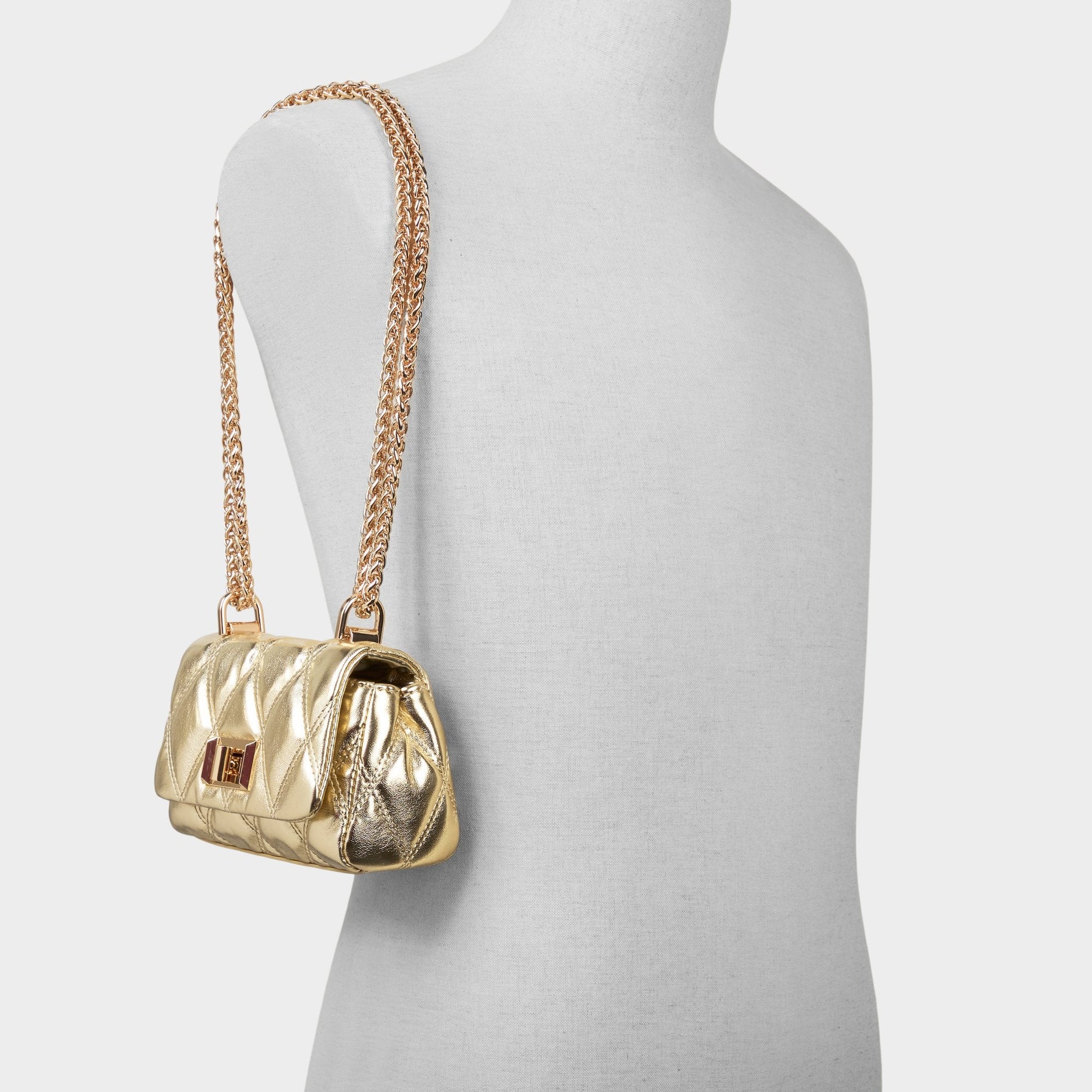 Ledia Gold Women's Iridescent metallics - Crossbody bag - Gold