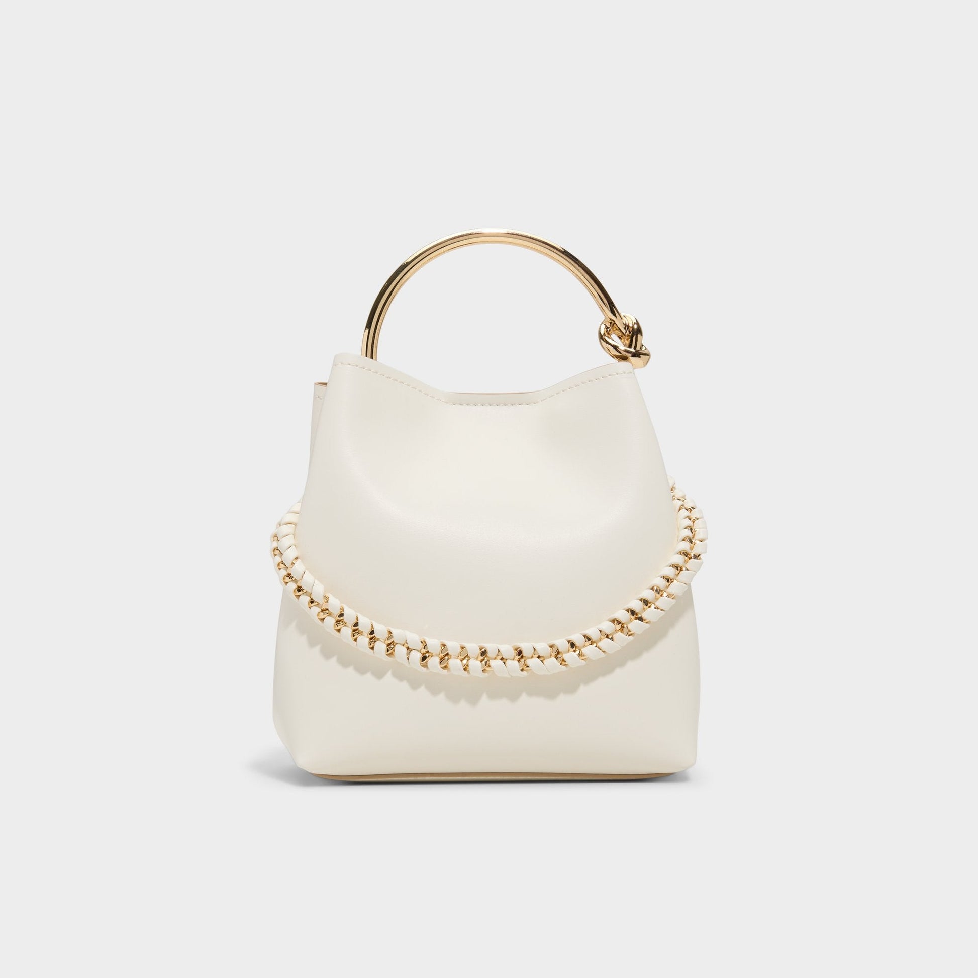 Bienkaax Bone Women's Top Handle Bags - Bucket bag - Bone