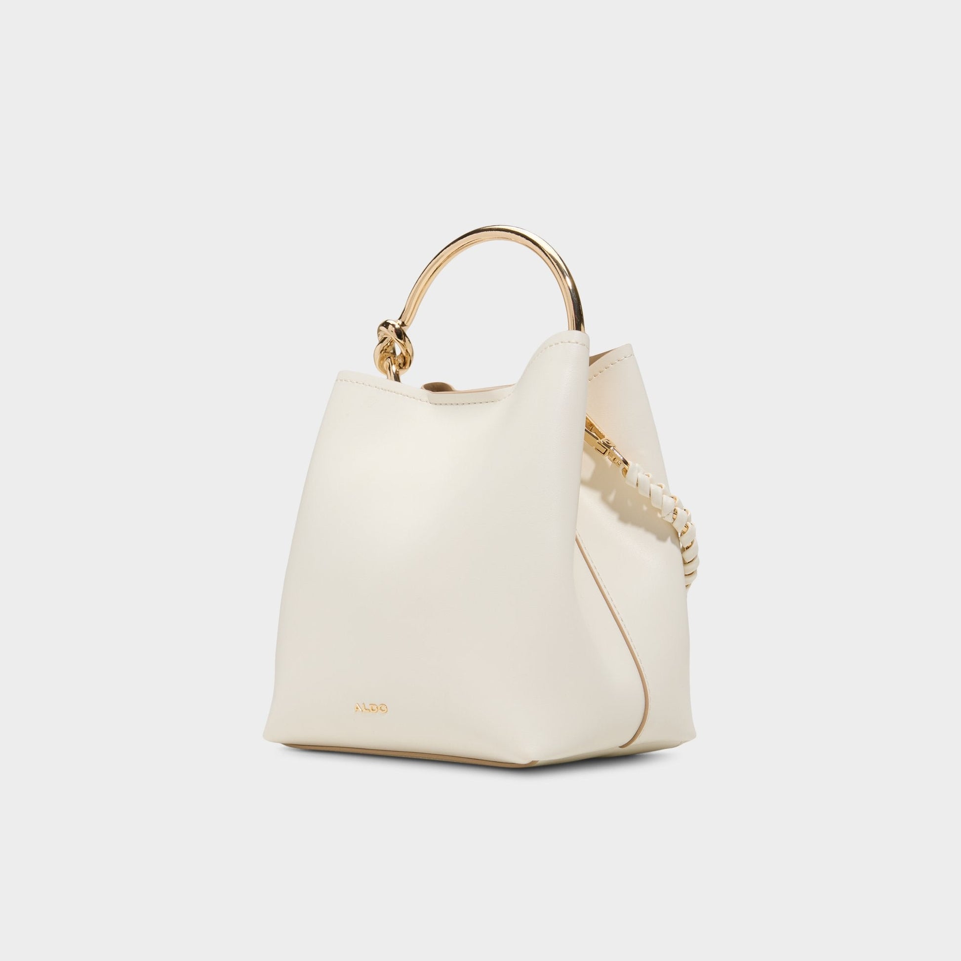 Bienkaax Bone Women's Top Handle Bags - Bucket bag - Bone