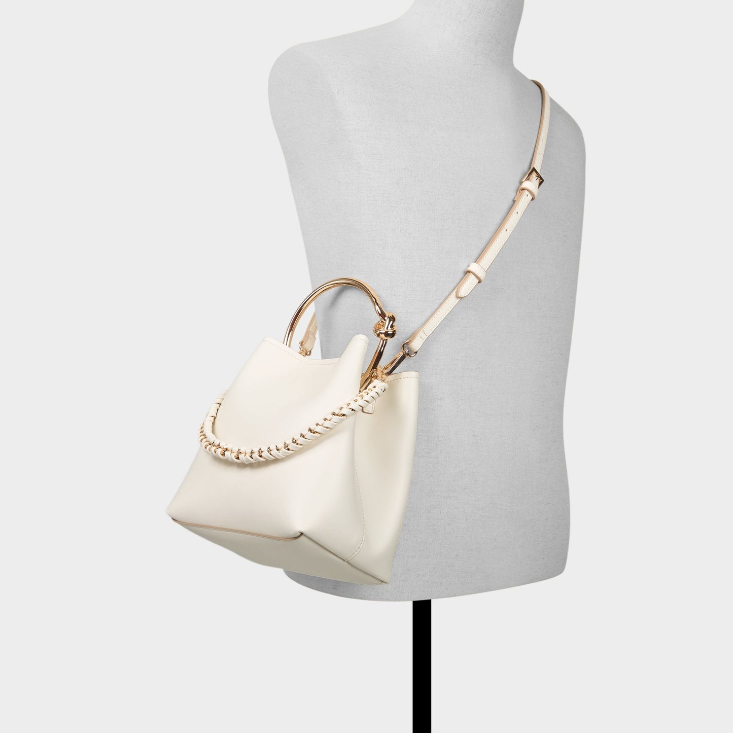 Bienkaax Bone Women's Top Handle Bags - Bucket bag - Bone