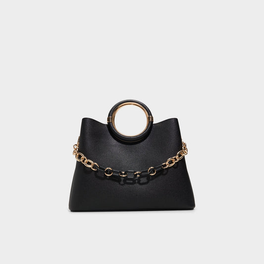 Dovieex Black Women's Top Handle Bags - Satchel bag - Black