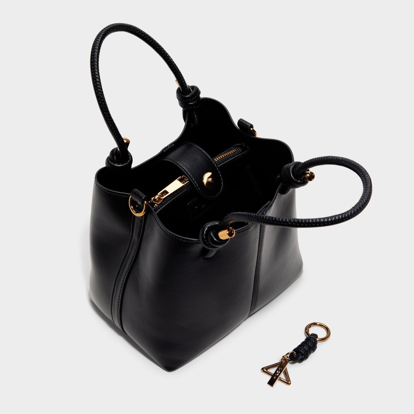 Evielily Black Overflow Women's Shoulder Bags - Satchel bag - Black Overflow