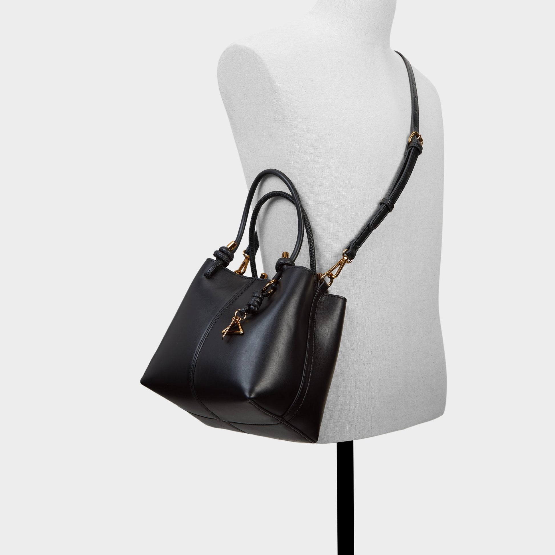Evielily Black Overflow Women's Shoulder Bags - Satchel bag - Black Overflow