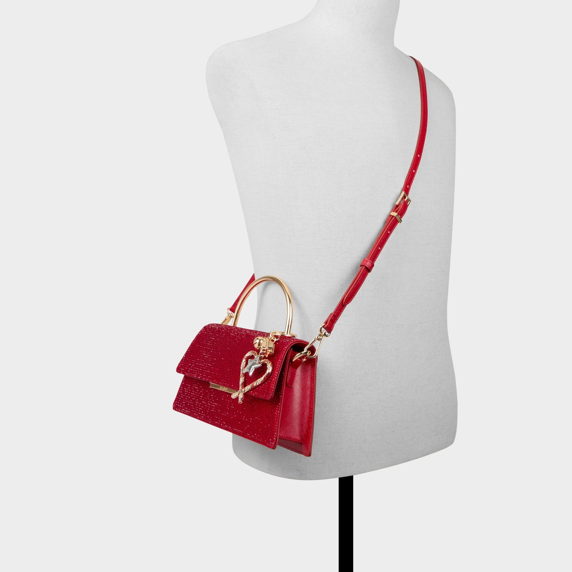 Candycanee in Red - Top handle bag - Red