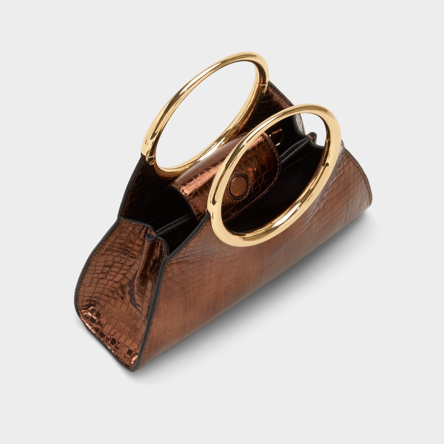Alayamoonn in Bronze - Top handle bag - Bronze