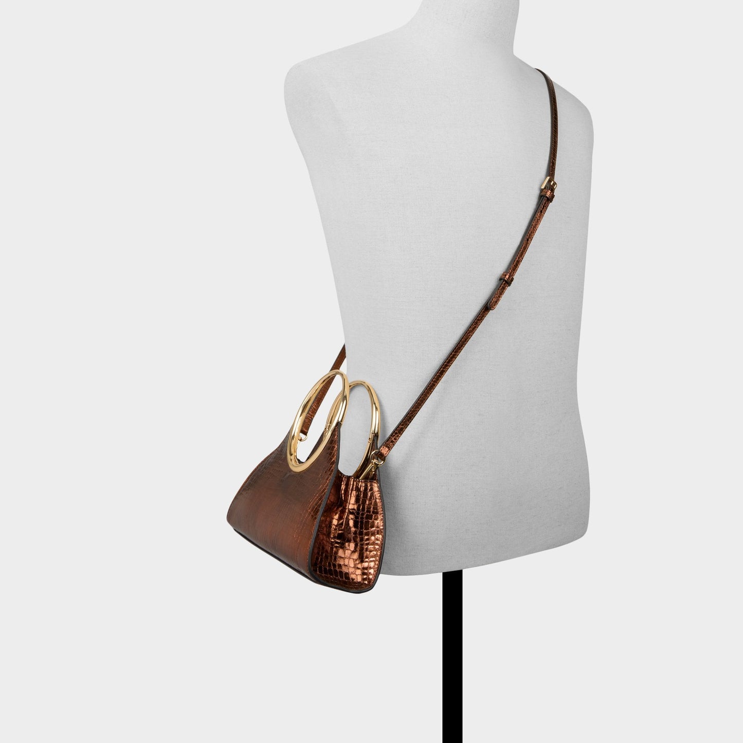 Alayamoonn in Bronze - Top handle bag - Bronze