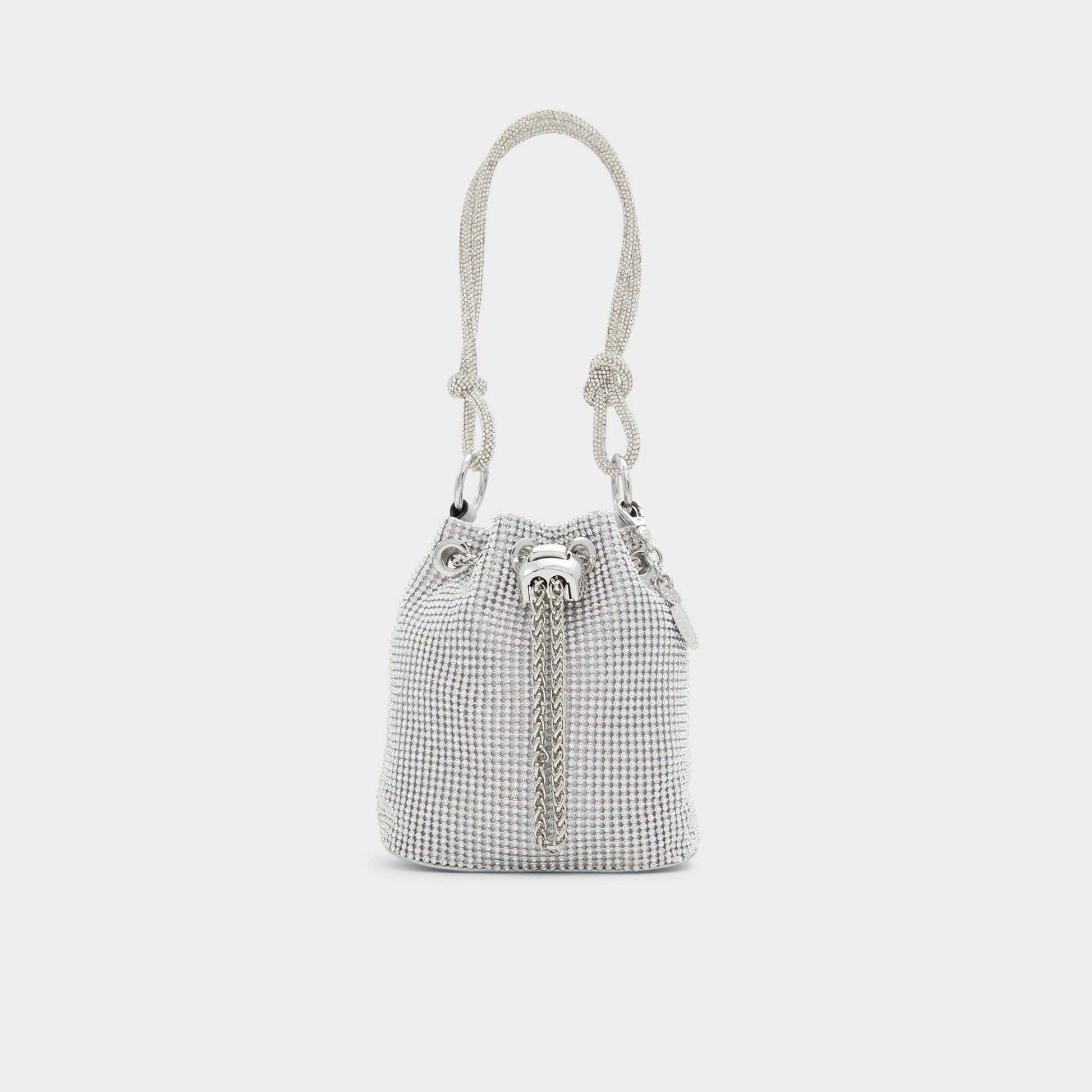 Marvelax Silver Women's Top Handle Bags - Bucket bag - Silver