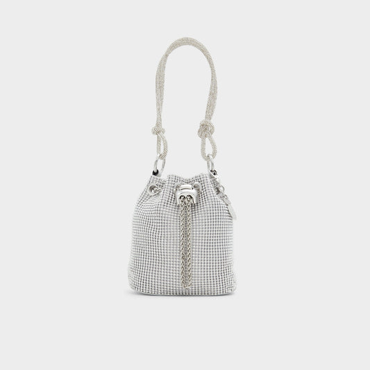 Marvelax Silver Women's Top Handle Bags - Bucket bag - Silver