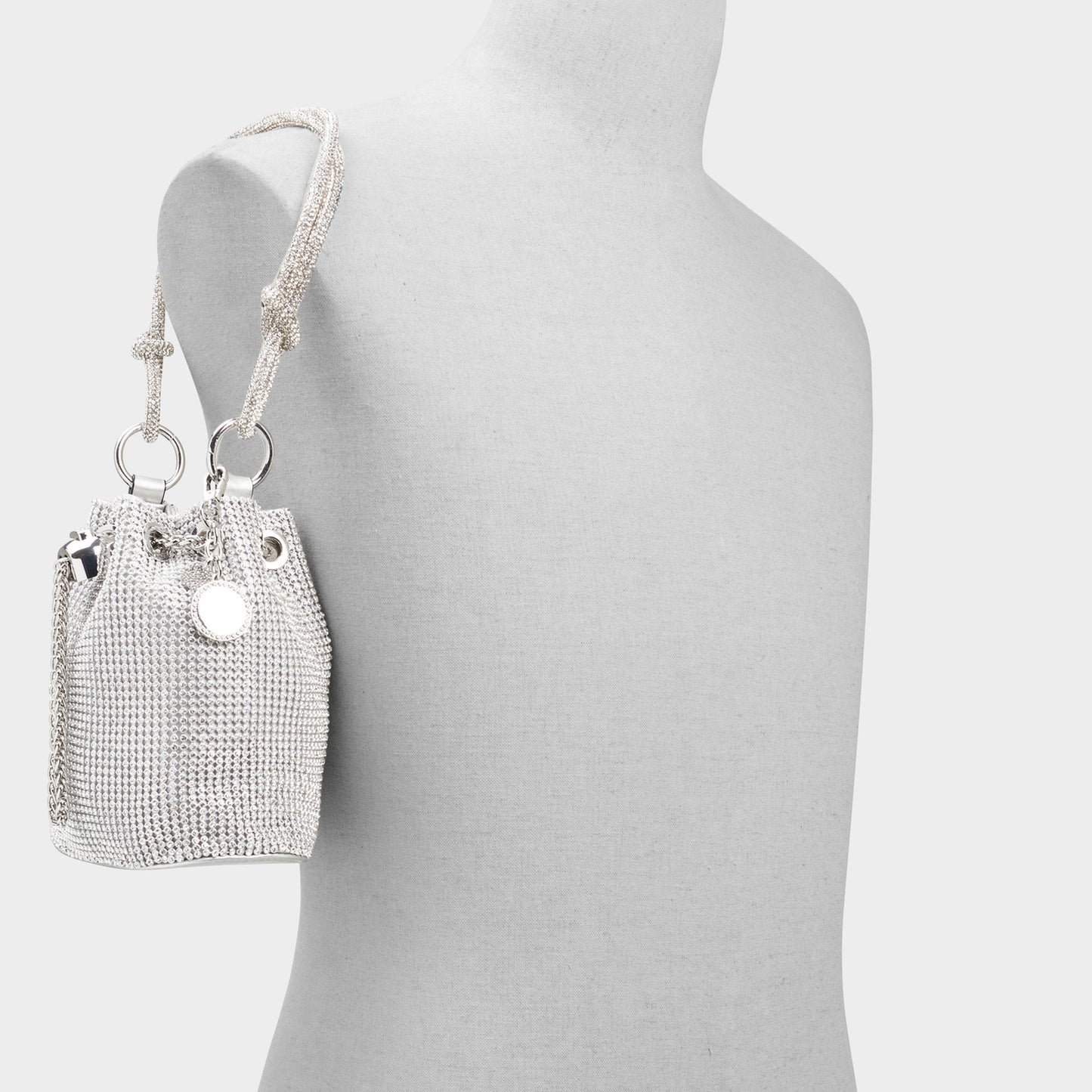 Marvelax Silver Women's Top Handle Bags - Bucket bag - Silver