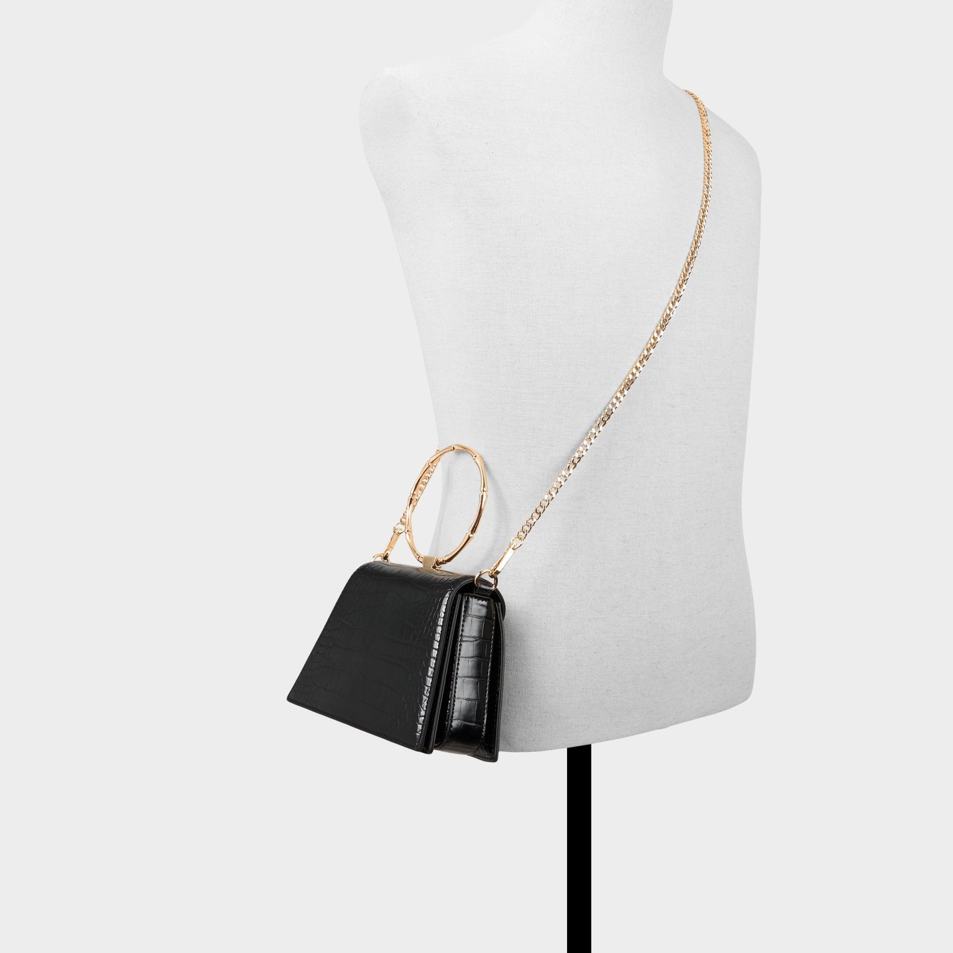 Akaylee in Black - Top handle bag - Black