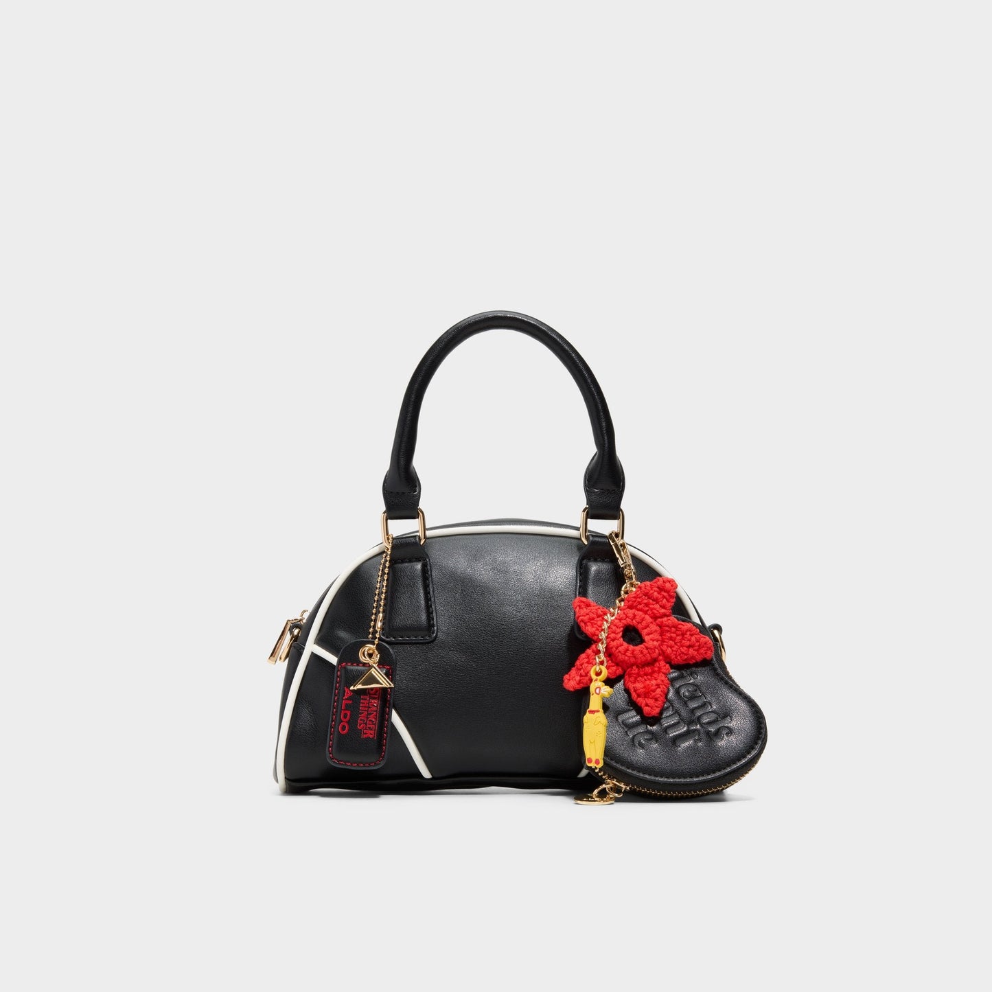 Friendsdontlie in Black White - Satchel bag - Black/white