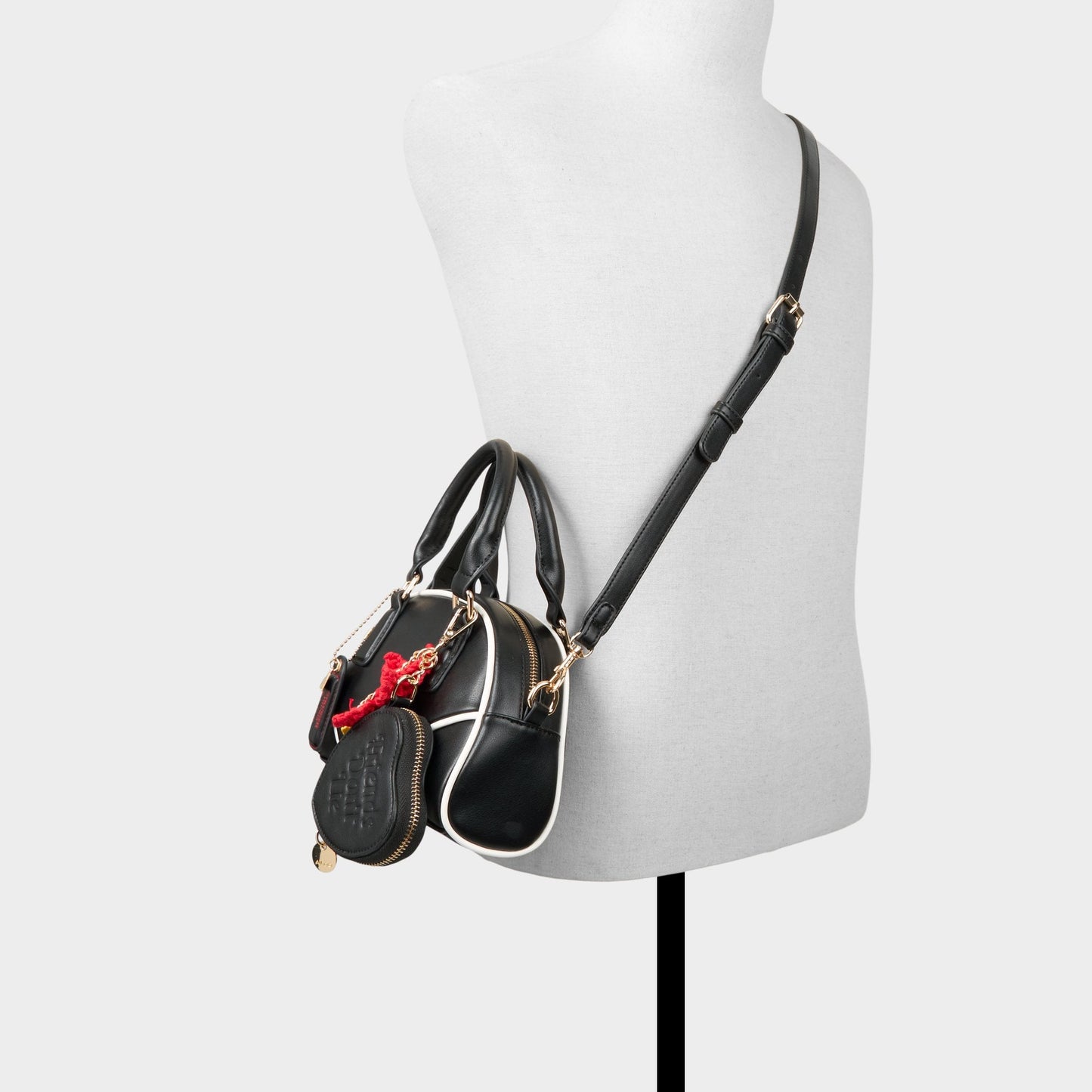 Friendsdontlie in Black White - Satchel bag - Black/white