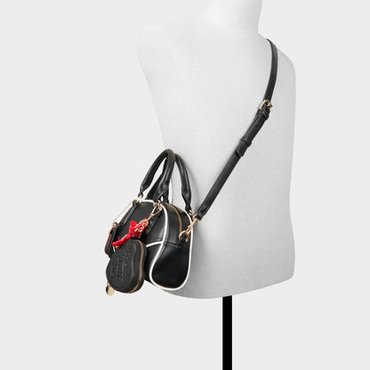 Friendsdontlie in Black White - Satchel bag - Black/white