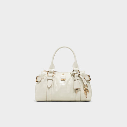 Alosaa in White - Satchel bag - White