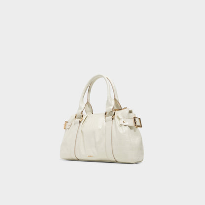 Alosaa in White - Satchel bag - White