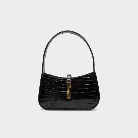Abriella in Black Overflow - Shoulder bag - Black Overflow
