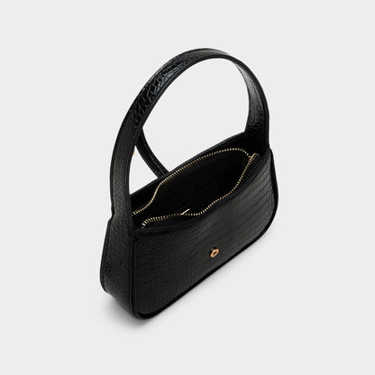 Abriella in Black Overflow - Shoulder bag - Black Overflow