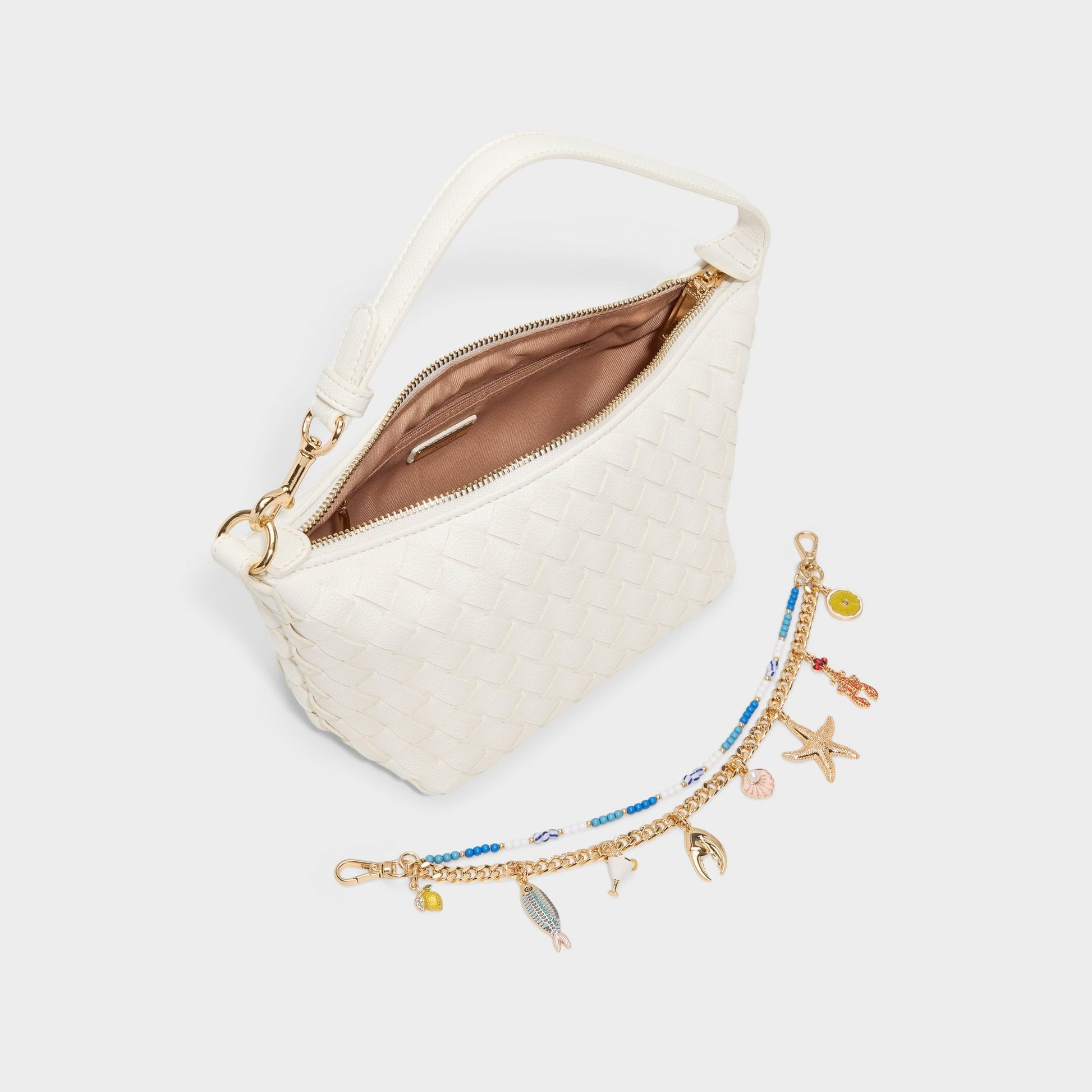 Frankiewoven White Women's Shoulder Bags - Shoulder bag - White