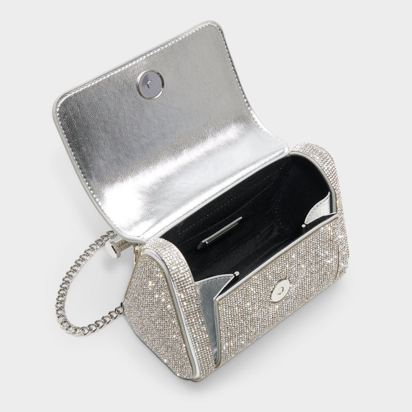 Blingchic Silver Women's Clutches & Evening bags - Top handle bag - Silver